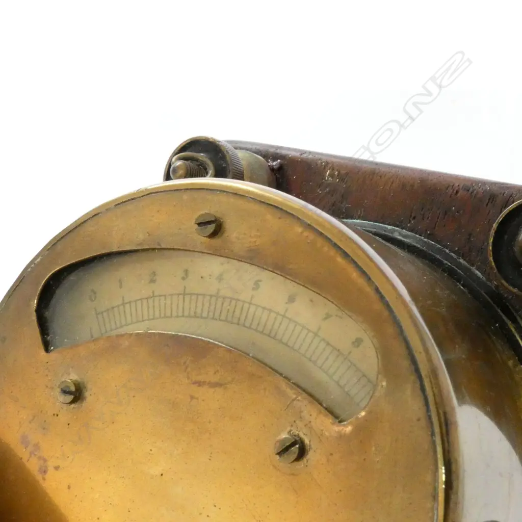 EARLY BRASS CASED AMMETER (1000 OHMS @ 16ºC) AND VOLTMETER/AMMETER (2) Image 1++